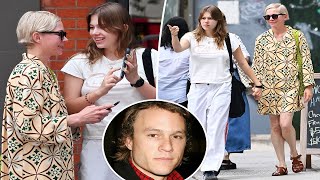 Heath Ledger’s rarely seen daughter Matilda 18 spotted out with mom Michelle Williams in NYC [upl. by Ecirpak]