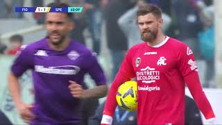 Highlights Fiorentina vs Spezia 11 Aut Wisniewski Nzola [upl. by Ahsena]