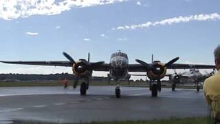 2010 WWII Weekend Airshow  B17 2x B25s amp C47 [upl. by Squires]