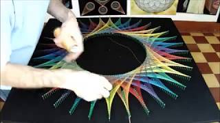 string art espejo radial por jorge de la tierra [upl. by Elle]