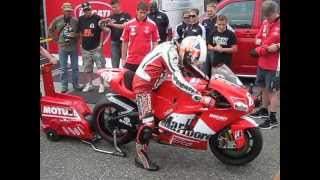 Loris Capirossis Ducati Desmosedici 990  Startup [upl. by Hepsoj798]