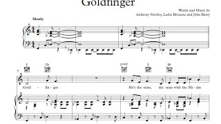 Goldfinger  Shirley Bassey Sheet amp Midi Download [upl. by Regina]