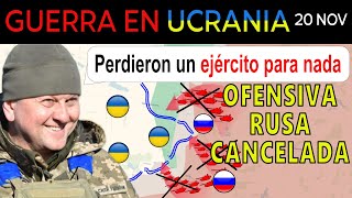 20 Nov DERROTA BRUTAL Los rusos ARRESTAN A TODOS LOS GENERALES Cancelada la ofensiva de Siversk [upl. by Dawkins555]