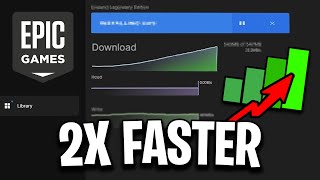 How To INCREASE Epic Games Launcher Download Speed 2x Faster [upl. by Nref]