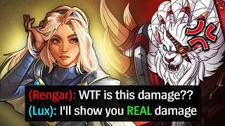 When Toxic Rengar Meets Rank 1 Lux TOPLANE [upl. by Ireg]