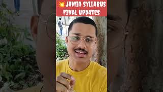 😭JAMIA SYLLABUS CHANGED FOR UG ENTRANCES  JAMIA MILLIA ISLAMIA SYLLABUS CHANGED jamia [upl. by Arnaud]