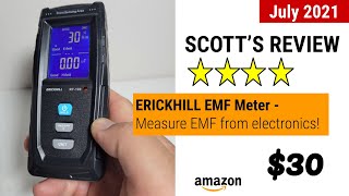 Part 1 of 2 Review of ERICKHILL Electromagnetic Field Radiation Detector EMF Detector [upl. by Hudnut673]