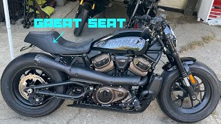 New seat upgrade for Harley Davidson sportster s [upl. by Atter403]