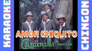 KARAOKE  Cardenales De Nuevo León  Amor Chiquito [upl. by Bobinette]