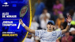 Alex de Minaur vs Jordan Thompson Highlights  2024 US Open Round 4 [upl. by Roshelle950]