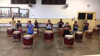 Issho Opening for Big Island Taiko Festival 2015 [upl. by Fronnia]