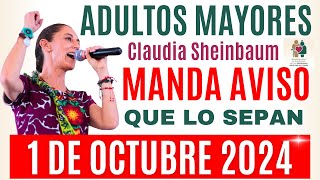 💥Primer AVISO de Claudia ¡ATENCIÓN ADULTOS MAYORES 💥 [upl. by Yerggoeg]