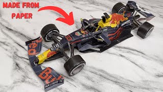 How to make Formula 1 car RedBull RB16 from paper  Max Verstappen [upl. by Fairfield]