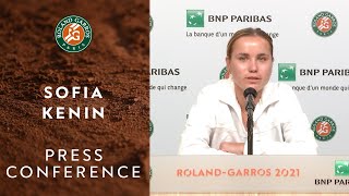 Sofia Kenin Press Conference after Round 1  RolandGarros 2021 [upl. by Lenee]