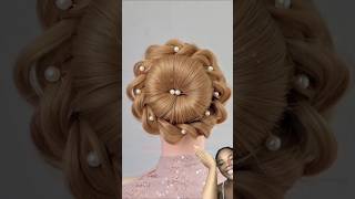 😌Moño elegante para ocasión importante hairstyle hair shotrs shortsviral [upl. by Ing]