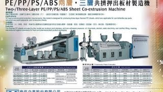 PPPEPSABS PlateBoard Extrusion塑料厚板材押出機 [upl. by Tray]