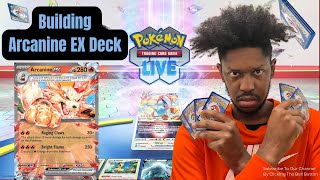 Arcanine EX Deck Day 1 of learning Pokémon Trading Card Game pokemon pokemontcg [upl. by Khichabia]