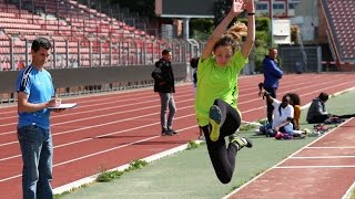 Saut en longueur triathlon BenjaminsMinimes Créteil 29 avril 2017 [upl. by Okihsoy455]