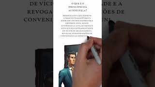 O que é o Princípio da Autotutela Direito Administrativo direitodesenhado direitoadministrativo [upl. by Akvir]