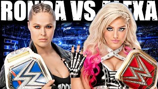 quotEPIC Showdown Ronda Rousey Vs Alexa Bliss in WWE2k24 Who will win [upl. by Ydnelg]