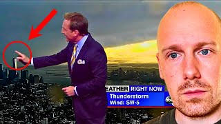 Weatherman Sees Something Terrifying on Live TV [upl. by Einafpets]