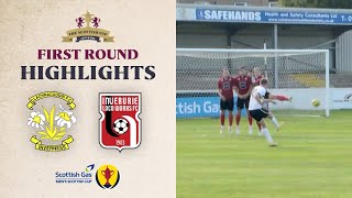 Clachnacuddin 10 Inverurie Loco Works  Scottish Gas Scottish Cup First Round Highlights [upl. by Eirret]