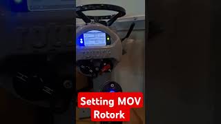 Setting Mov motor OPRATED VALVE ROTORK rotork instrument [upl. by Balthasar99]