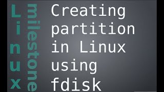 Creating partition in Linux using fdisk [upl. by Manella40]