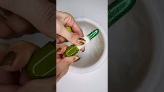 Smashing Glitter Green💚Lipstick 💄  satisfying makeupslime lipstick viral shortvideo shorts [upl. by Odelle]