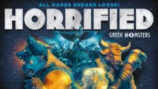 Horrified Greek Monsters Solo Board Game Playthrough Medusa and Cerberus [upl. by Windham]