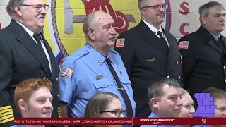 Firefighter honored after 50 years on the job [upl. by Indira]