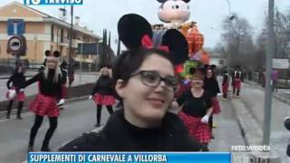 TREVISO TG  13022016  IL CARNEVALE FINISCE A VILLORBA [upl. by Hteik295]