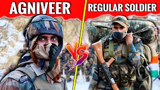 Difference Between Agniveer and Regular Soldier in Indian Army [upl. by Appilihp3]