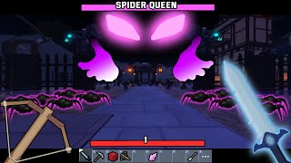 I BEAT the SPIDER QUEEN in the NEW HALLOWEEN UPDATE Roblox Bedwars [upl. by Katya]