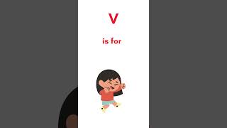 Alphabet learning  V is for vegetables  Kids study with Rushikaa😍 [upl. by Refeinnej]