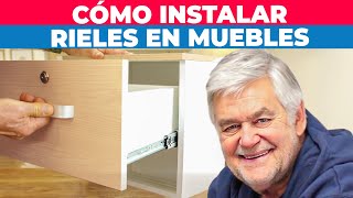 Cómo instalar rieles en muebles de madera [upl. by Yeliab410]