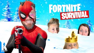 Winter Survival Challenge in FORTNITE SpiderMan Pt 2 KCITY GAMING [upl. by Tollmann282]