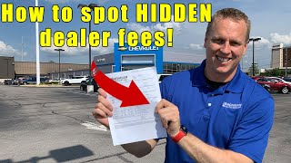 9 fees to NEVER pay a car dealership Tips on car buying how to negotiate and how to buy a car [upl. by Godart810]