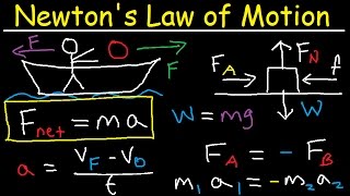 Newtons Law of Motion  First Second amp Third  Physics [upl. by Legge]