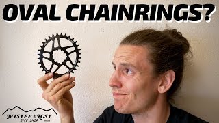 DO OVAL MTB CHAINRINGS WORK Lets see [upl. by Ydoj]