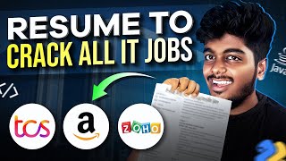 🤩2024 Best resume format for freshers ✅  How to create resume for IT job tamil [upl. by Regina]