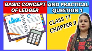 Basic Concept of Ledger With Practical  Question 1  Accounts  Class 11  Chapter 9 [upl. by Atilal]