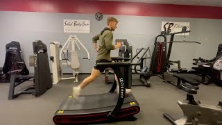 SB Fitness CT550 Curved Treadmill Demo [upl. by Dickman848]