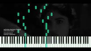 ConversationwithPiano  Mouna Ragam Theme Piano Version  Ilayaraja  Black Staccato [upl. by Safko]