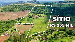 VENDIDO SÍTIO À VENDA 10 HECTARES CASA GALPÃO ANIMAIS PASTAGEM ÁGUA FRUTAS [upl. by Zile]