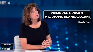 Branka Lozo Primorac opasan Milanović skandalozan [upl. by Einhapets169]