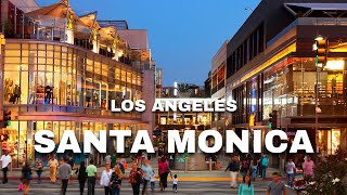 Santa Monica 4K in Los Angeles California USA  Walking Tour [upl. by Leelaj]