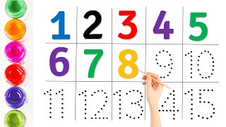 Counting Numbers  write and read numbers  123 learning for kids  115  Number song  12345 song [upl. by Glavin]