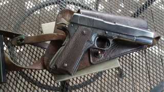 1944 WWII Ithaca 1911A1 [upl. by Itnahs]