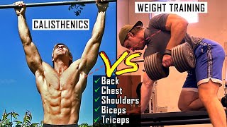 The Best Push amp Pull Exercises  Calisthenics vs Weight Training Workout Guide [upl. by Eiten]